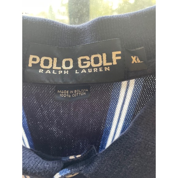 Polo Golf Ralph Lauren Other - Polo Golf Ralph Lauren XL Striped Golf Polo Shirt Embroidered Golf Clubs
